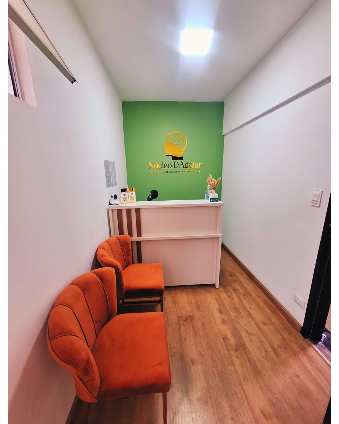 Espaço de atendimento da clínica